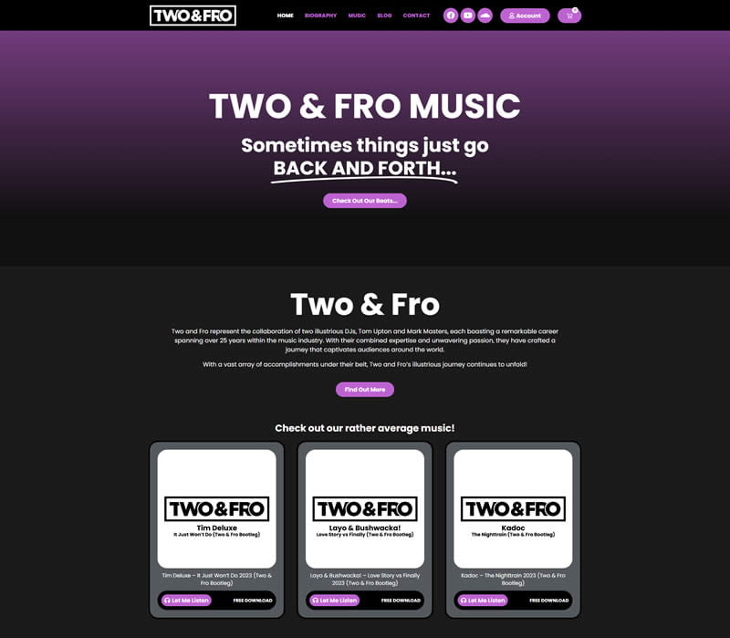 two and fro music