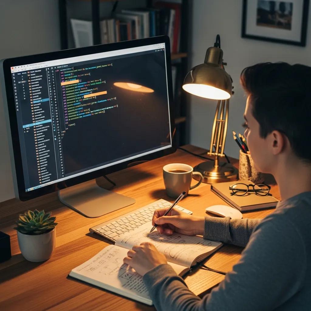 Developer examining site code to identify crawlability issues for SEO