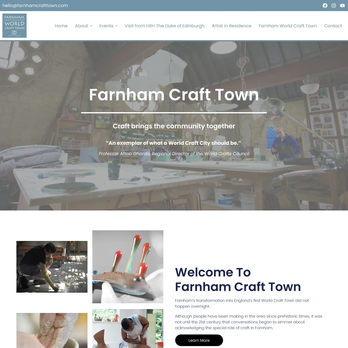 Small business owner connecting with local customers