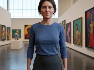 Web designer crafting a WordPress website in a contemporary office