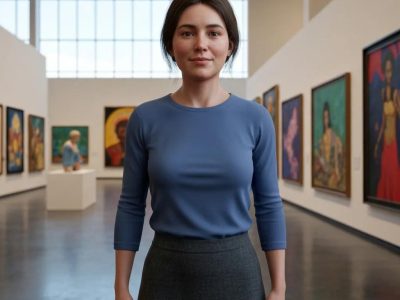 Web designer crafting a WordPress website in a contemporary office